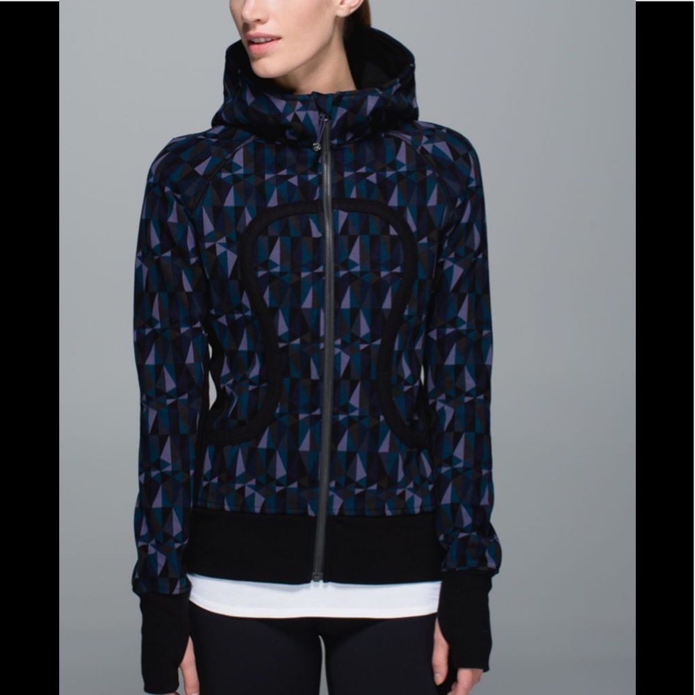 💕LULULEMON SCUBA HOODIE/JACKET-STAINED GLASS-8💕 - Picture 4 of 13